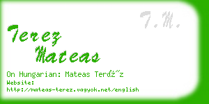 terez mateas business card